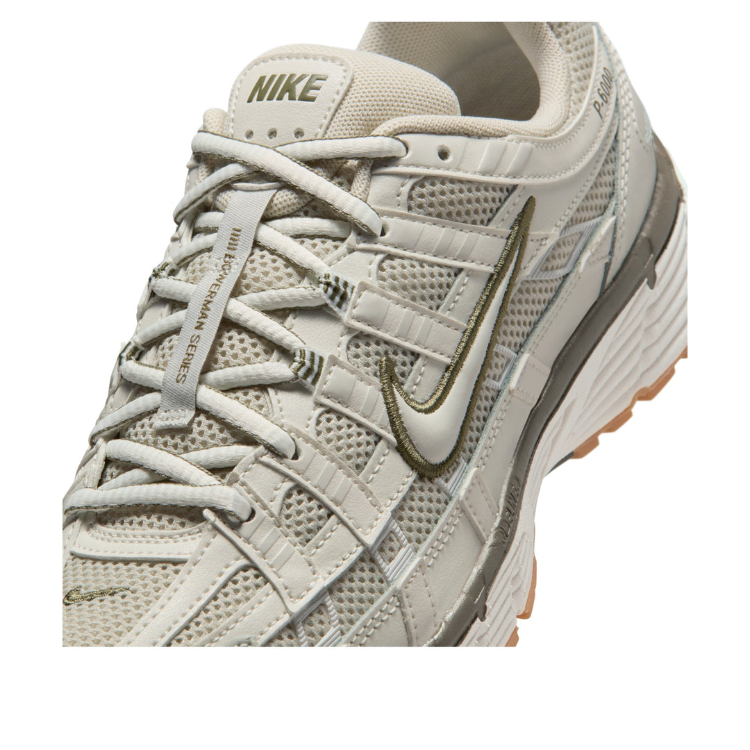 NIKE P-6000 LIGHT BONE MEDIUM OLIVE GUM (W)