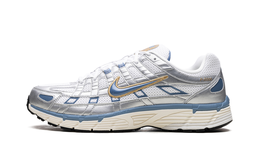 NIKE P-6000 METALLIC SILVER AEGEAN STORM — Stock 