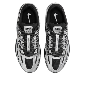 NIKE P-6000 METALLIC SILVER BLACK WHITE WOMENS — Stock
