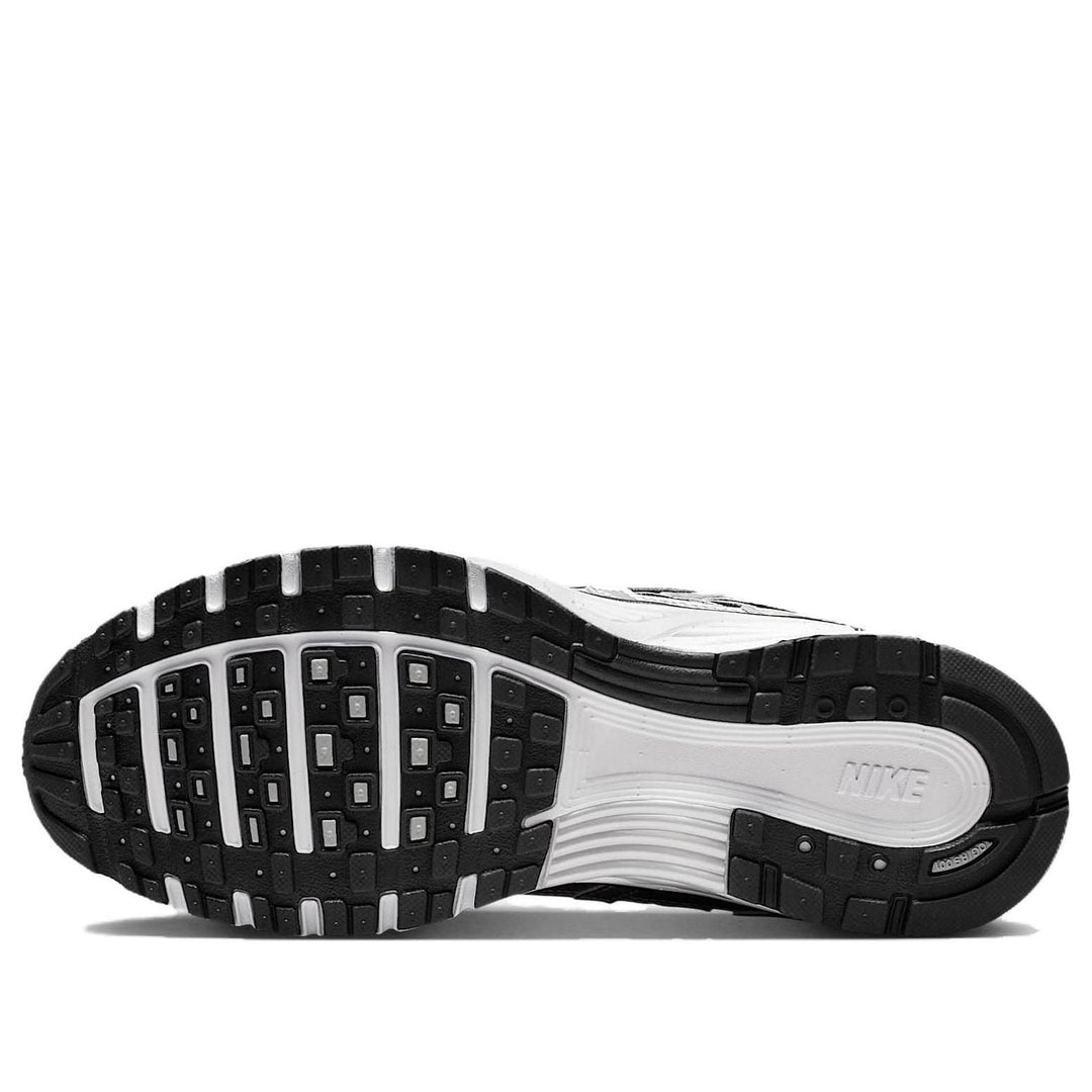NIKE P-6000 METALLIC SILVER BLACK WHITE WOMENS