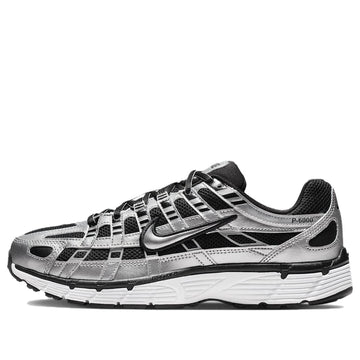 NIKE P-6000 METALLIC SILVER BLACK WHITE WOMENS — Stock