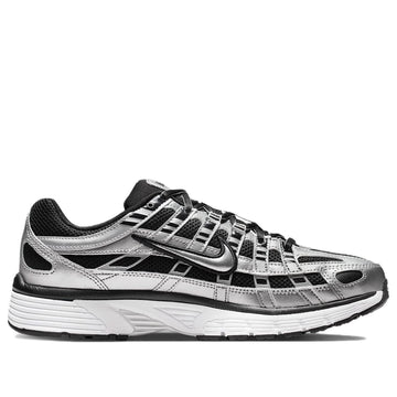 NIKE P-6000 METALLIC SILVER BLACK WHITE WOMENS — Stock