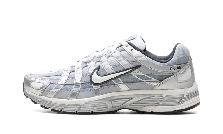 NIKE P-6000 METALLIC SILVER SUMMIT WHITE-WOLF GREY