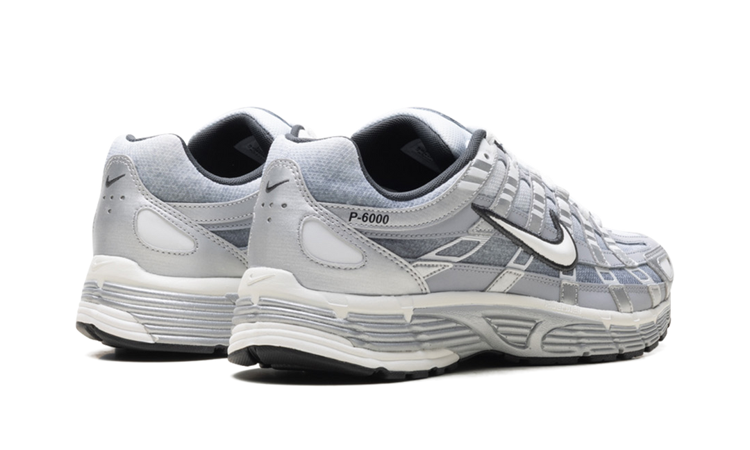 NIKE P-6000 METALLIC SILVER SUMMIT WHITE-WOLF GREY