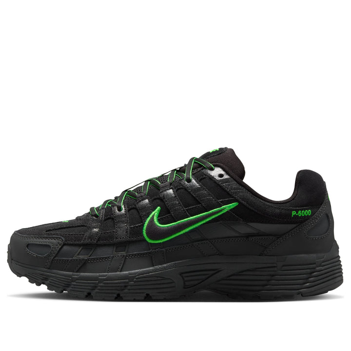 NIKE P-6000 PRM BLACK GREEN STRIKE
