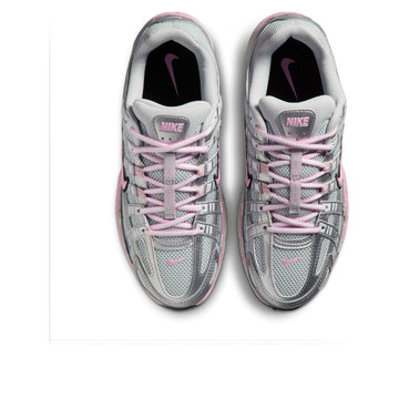 NIKE P-6000 PURE PLATINUM METALLIC SILVER BLACK PINK (WOMEN'S)