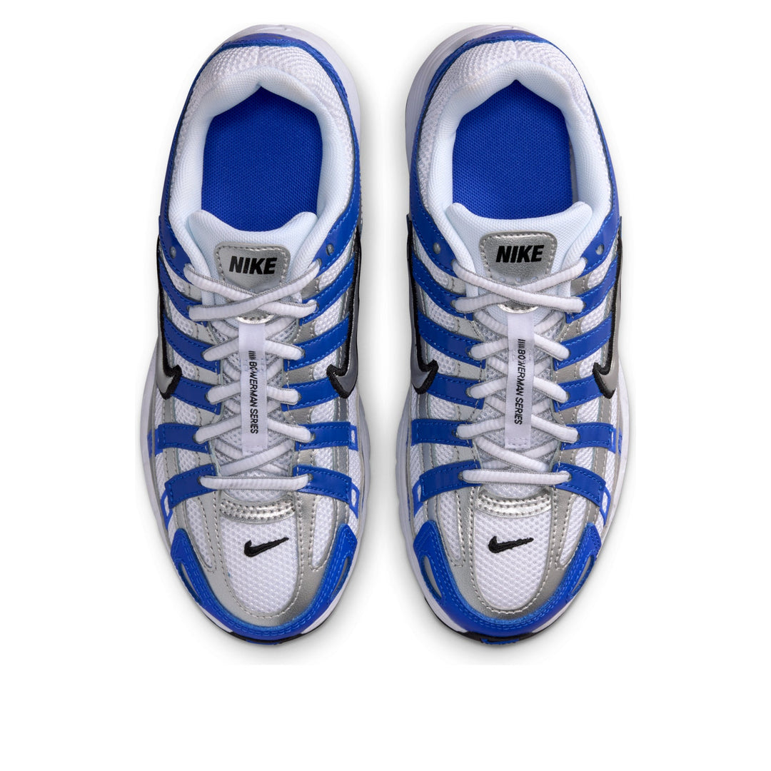 NIKE P-6000 RACER BLUE METALLIC SILVER WHITE GS — Stock 