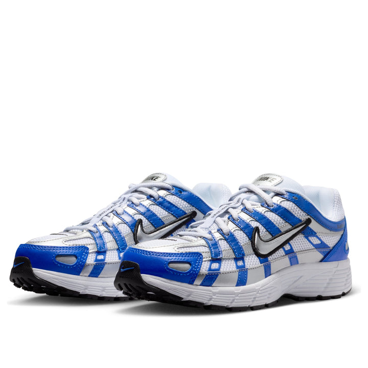 NIKE P-6000 RACER BLUE METALLIC SILVER WHITE GS — Stock 