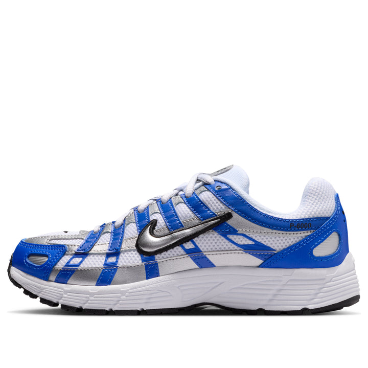 NIKE P-6000 RACER BLUE METALLIC SILVER WHITE GS — Stock 