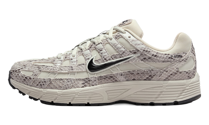 NIKE P-6000 SE SNAKESKIN LIGHT BONE BLACK WOMENS — Stock 