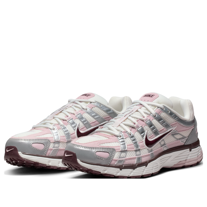 NIKE P-6000 SILVER BURGUNDY PLUM CHALK WOMENS