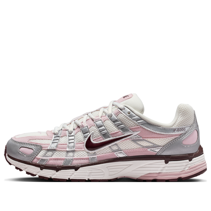 NIKE P-6000 SILVER BURGUNDY PLUM CHALK WOMENS