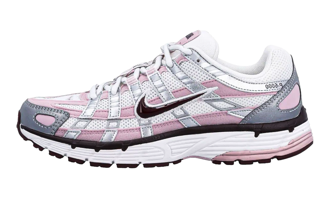 NIKE P-6000 SILVER BURGUNDY PLUM CHALK WOMENS