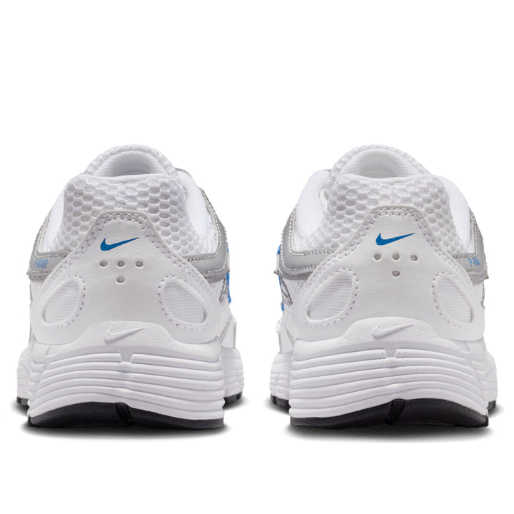 NIKE P-6000 WHITE BLUE CRYSTAL METALLIC SILVER GS