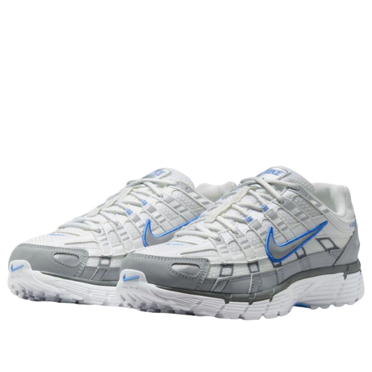 NIKE P-6000 WHITE METALLIC SILVER BLUE