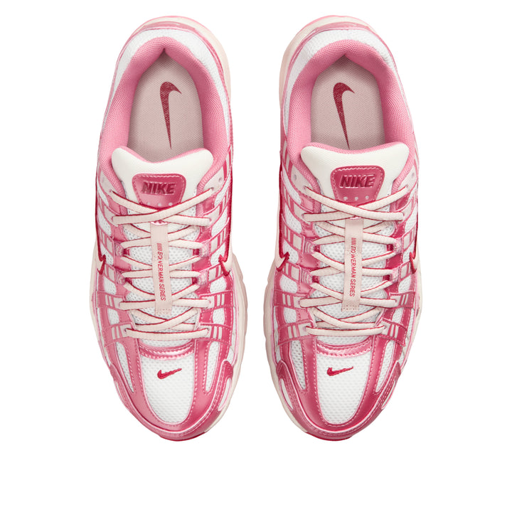 NIKE P-6000 WHITE SILT RED PEONY (WOMEN&