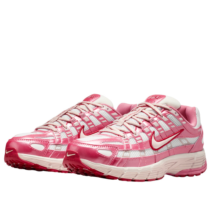 NIKE P-6000 WHITE SILT RED PEONY (WOMEN&
