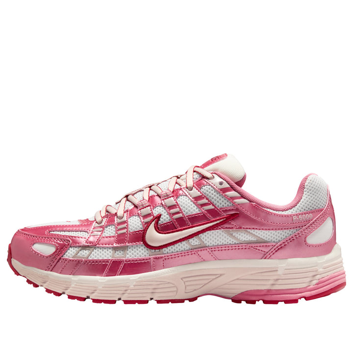 NIKE P-6000 WHITE SILT RED PEONY (WOMEN&