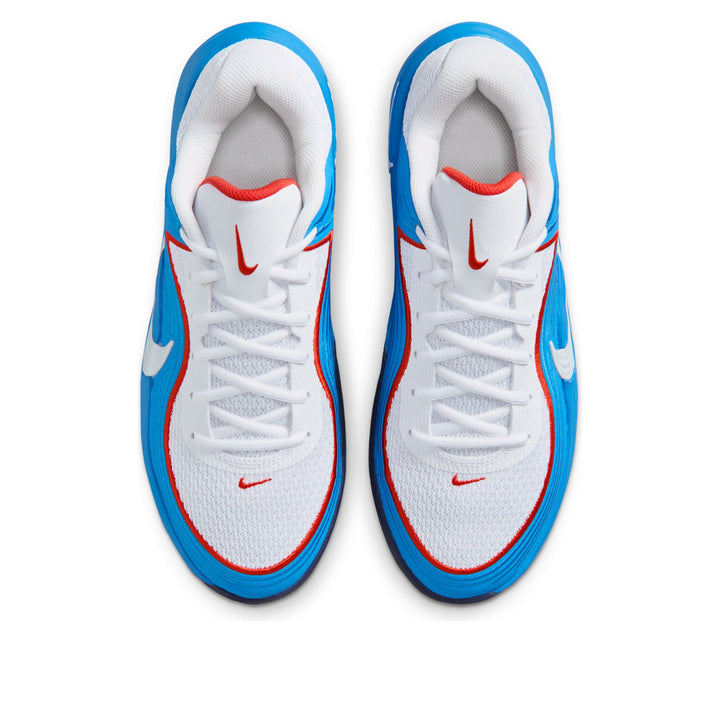 NIKE PRECISION 8 LOW WHITE PHOTO BLUE PICANTE RED