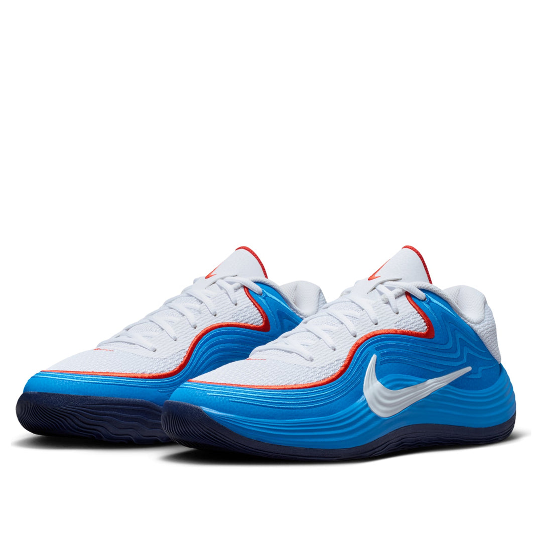 NIKE PRECISION 8 LOW WHITE PHOTO BLUE PICANTE RED