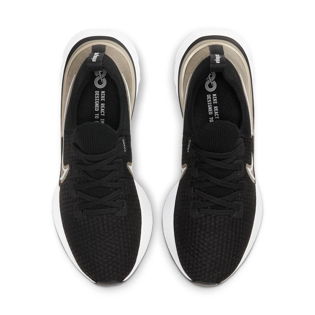 NIKE REACT INFINITY RUN FLYKNIT METALLIC GOLD SILK WOMENS