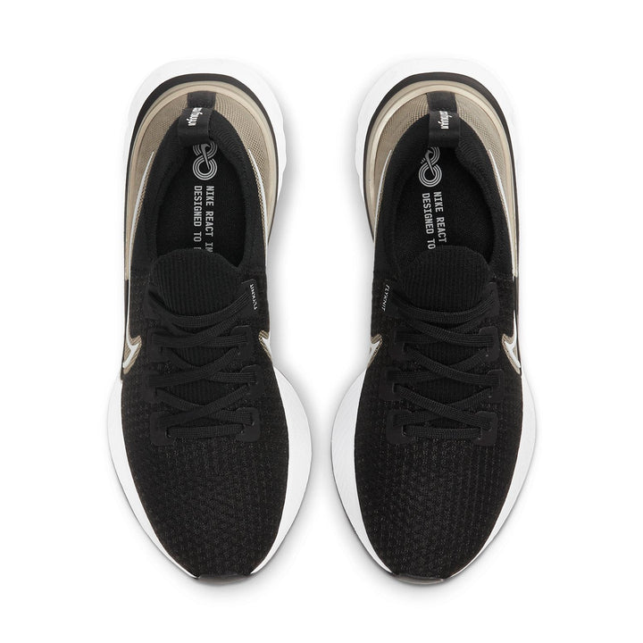 NIKE REACT INFINITY RUN FLYKNIT METALLIC GOLD SILK WOMENS