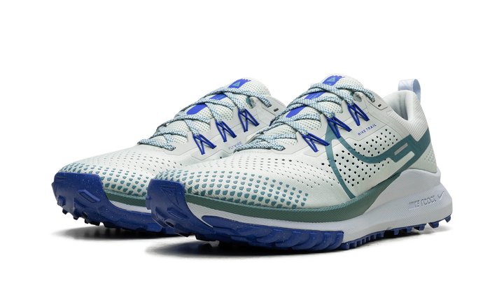 NIKE REACT PEGASUS TRAIL 4 LIGHT SILVER RACER BLUE FOOTBALL GREY MINERAL TEAL