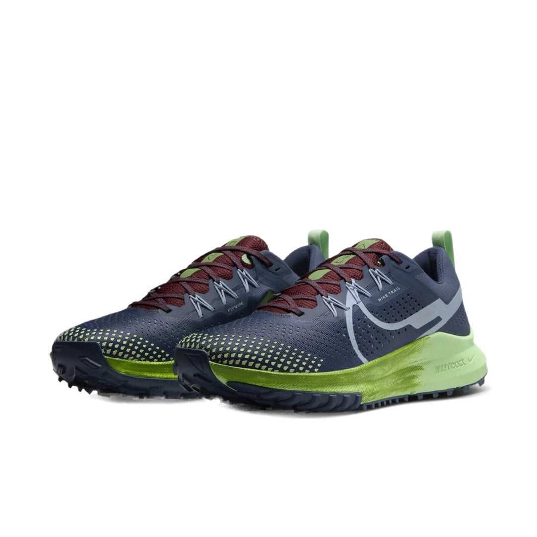NIKE REACT PEGASUS TRAIL 4 THUNDER BLUE CHLOROPHYLL VAPOR GREEN LIGHT ARMORY BLUE