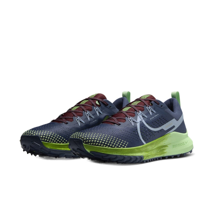 NIKE REACT PEGASUS TRAIL 4 THUNDER BLUE CHLOROPHYLL VAPOR GREEN LIGHT ARMORY BLUE
