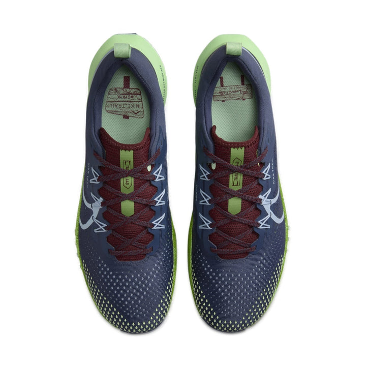 NIKE REACT PEGASUS TRAIL 4 THUNDER BLUE CHLOROPHYLL VAPOR GREEN LIGHT ARMORY BLUE
