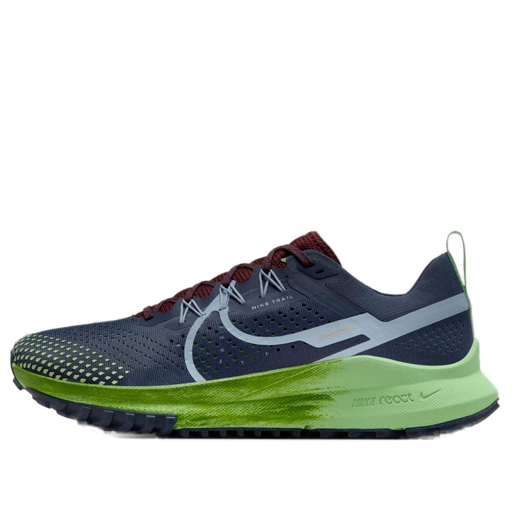NIKE REACT PEGASUS TRAIL 4 THUNDER BLUE CHLOROPHYLL VAPOR GREEN LIGHT ARMORY BLUE