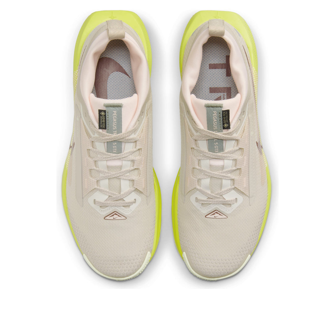 NIKE REACT PEGASUS TRAIL 5 GORE-TEX SANDDRIFT LIFE LIME WOMENS
