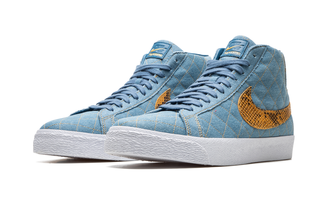 NIKE SB BLAZER MID X SUPREME DENIM BLUE