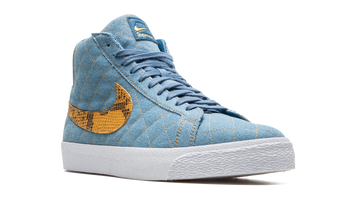 NIKE SB BLAZER MID X SUPREME DENIM BLUE — Stock