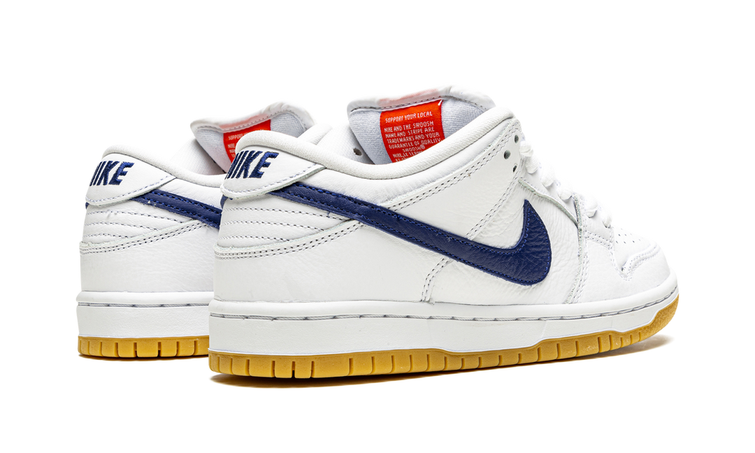 NIKE SB DUNK LOW ORANGE LABEL WHITE NAVY