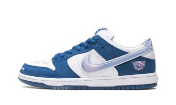 NIKE SB DUNK LOW X BORN X RAISED WHITE BLUE — Stock