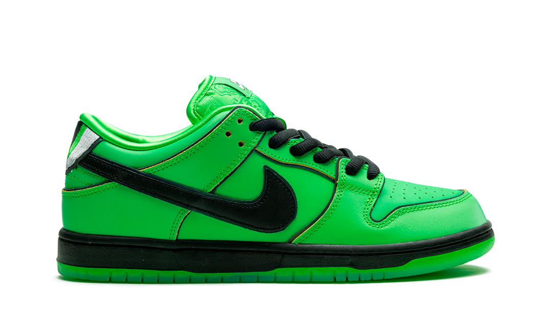 NIKE SB DUNK LOW X THE POWERPUFF GIRLS BUTTERCUP