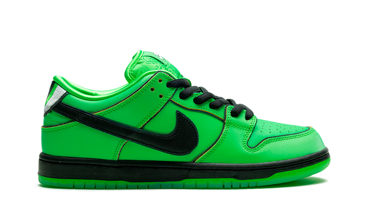 NIKE SB DUNK LOW X THE POWERPUFF GIRLS BUTTERCUP