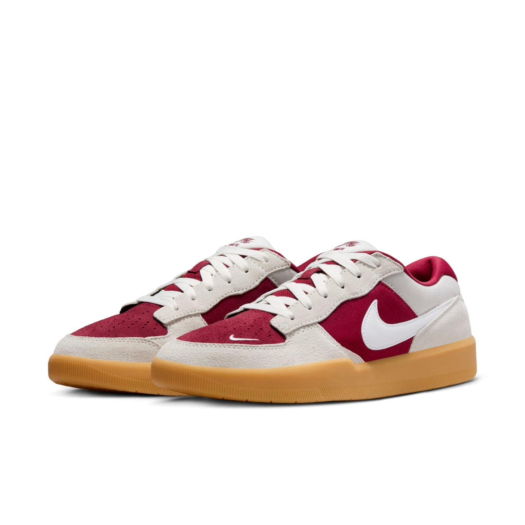 NIKE SB FORCE 58 TEAM RED GUM LIGHT BROWN