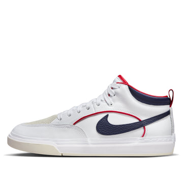NIKE SB REACT LEO PRM WHITE MIDNIGHT NAVY — Stock