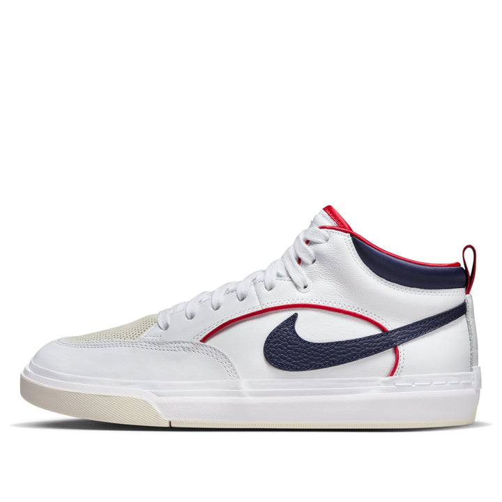 NIKE SB REACT LEO PRM WHITE MIDNIGHT NAVY