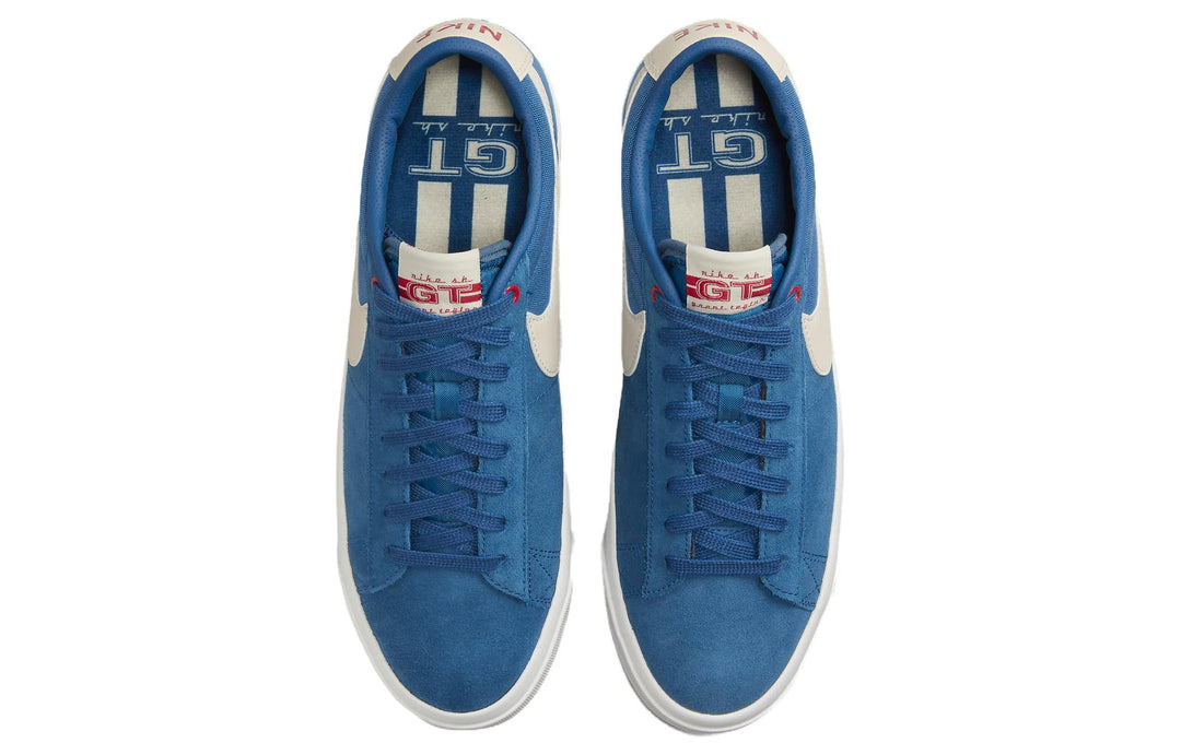 NIKE SB ZOOM BLAZER LOW PRO GT COURT BLUE UNIVERSITY RED