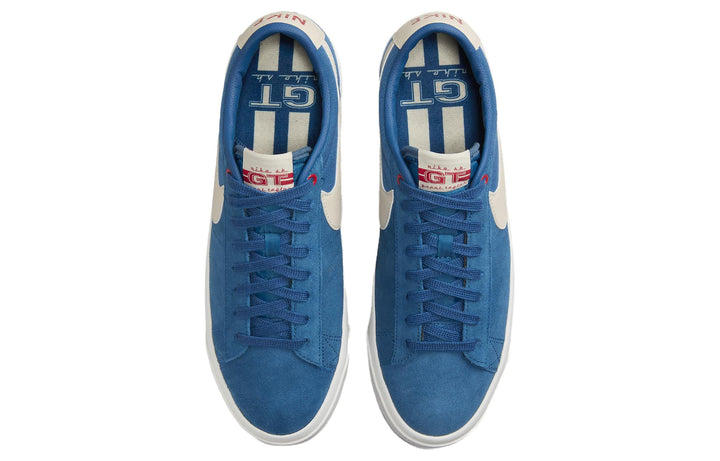 NIKE SB ZOOM BLAZER LOW PRO GT COURT BLUE UNIVERSITY RED