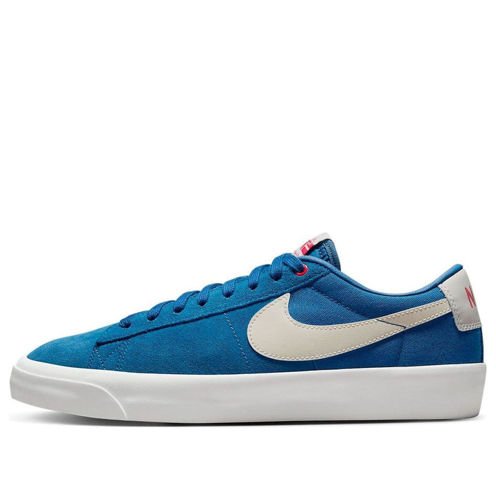 NIKE SB ZOOM BLAZER LOW PRO GT COURT BLUE UNIVERSITY RED
