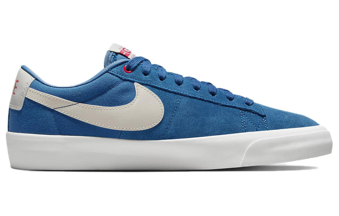 NIKE SB ZOOM BLAZER LOW PRO GT COURT BLUE UNIVERSITY RED