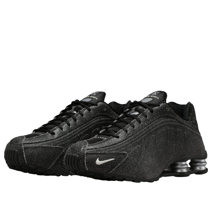 NIKE SHOX R4 BLACK DISTRESSED LEATHER