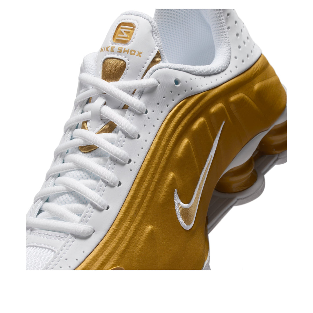 NIKE SHOX R4 METALLIC GOLD WHITE GS