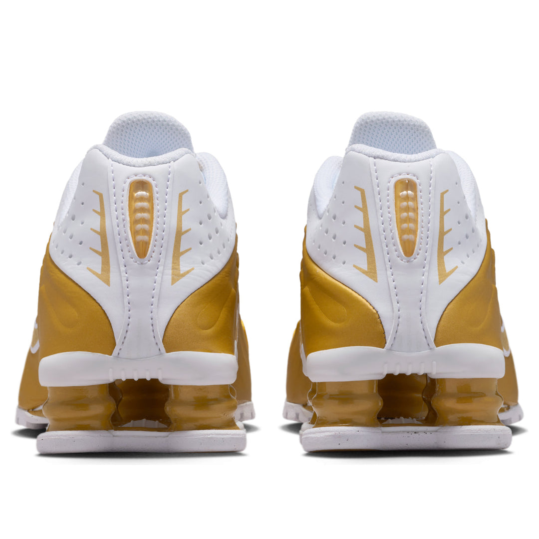 NIKE SHOX R4 METALLIC GOLD WHITE GS