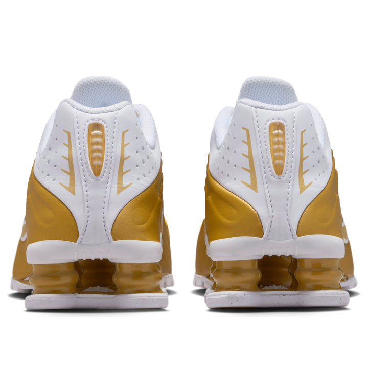 NIKE SHOX R4 METALLIC GOLD WHITE GS