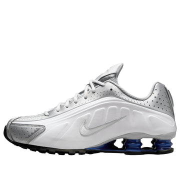 NIKE SHOX R4 METALLIC SILVER DEEP ROYAL BLUE — Stock